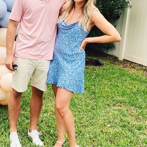 Free People Blue Floral dress Size Small